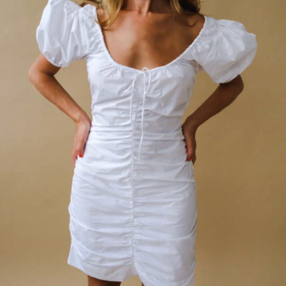 Ganni poplin dress new with tags 36/4